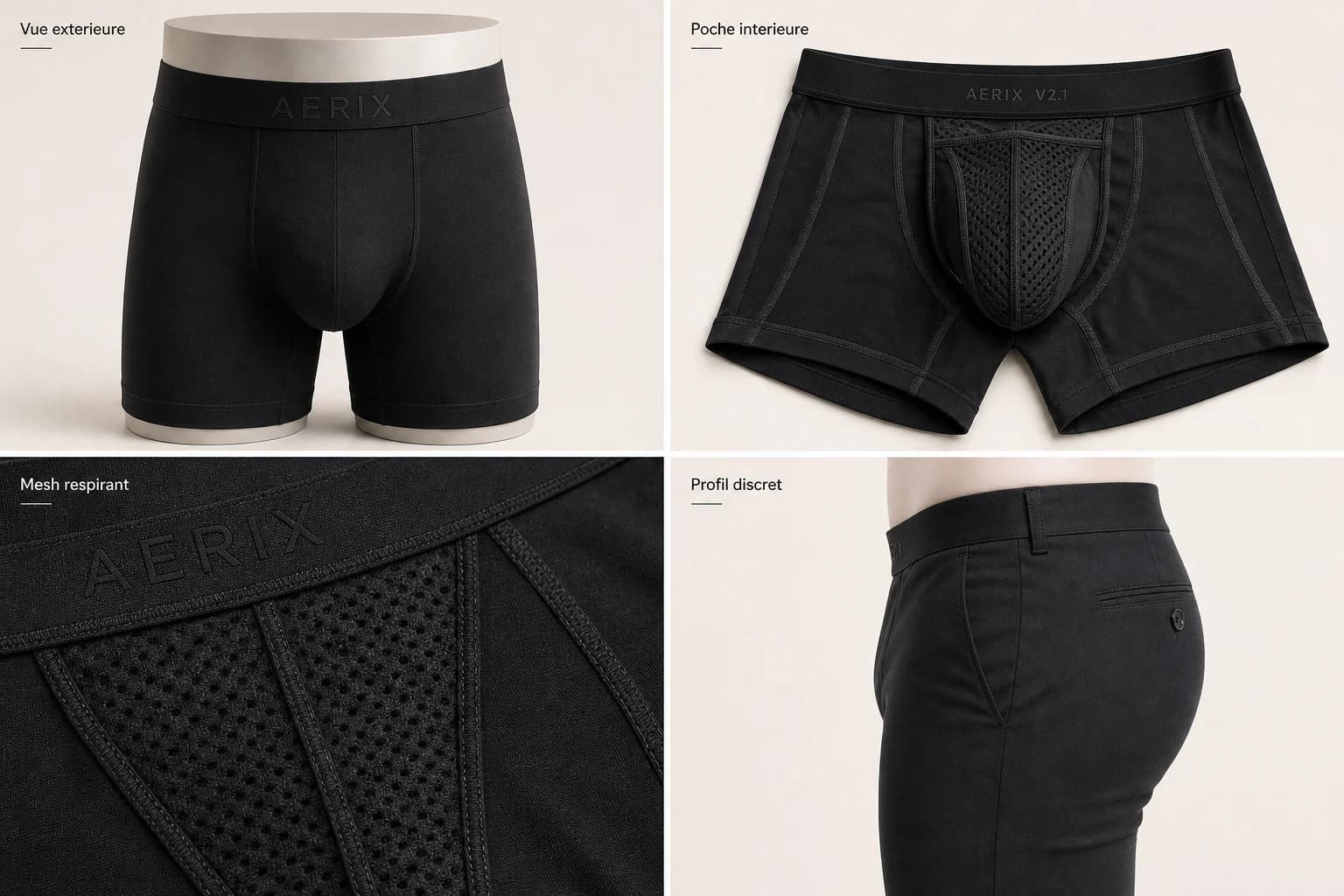 Fabric fiber comparison organic cotton, polyester and luxury MicroModal Aerix